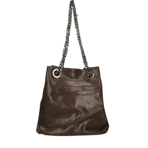 Borsa a secchiello da donna - Modello Sérénité - Vera pelle - 32.0 x 28.0 x 13.0 cm