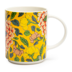 Set de 4 Mugs Excelsa – La Via Della Seta, New Bone China Multicolore