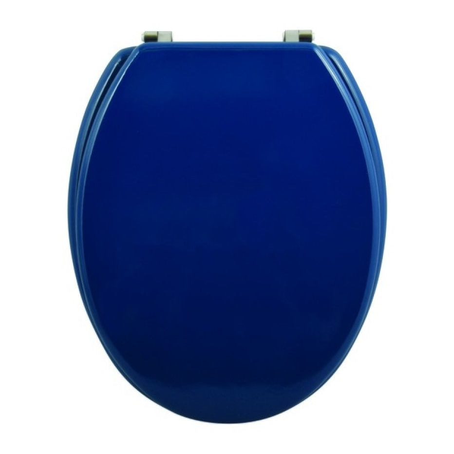 Abattant wc MDF CLEO Bleu Foncé - Charnières Inox MSV