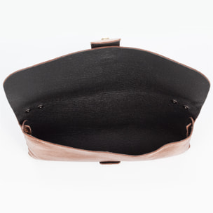 Amaseno bolso bandolera mujer. Piel auténtica Gamuza Lacada.