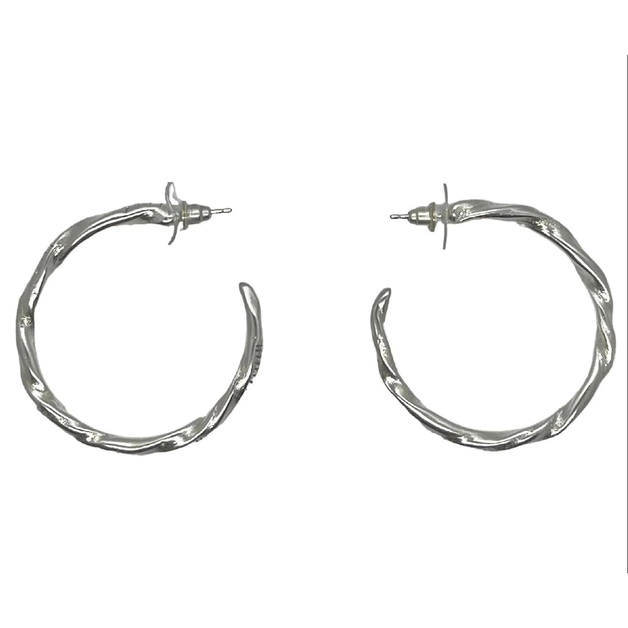 Aro criolla Twister Pq plata chapado