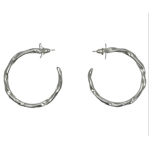 Aro criolla Twister Pq plata chapado