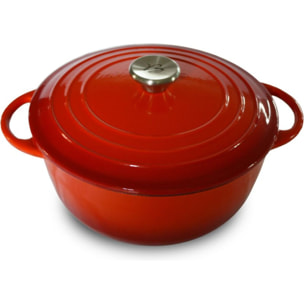 Cocotte BAUMALU fonte emaillee et couvercle 3L 24 c