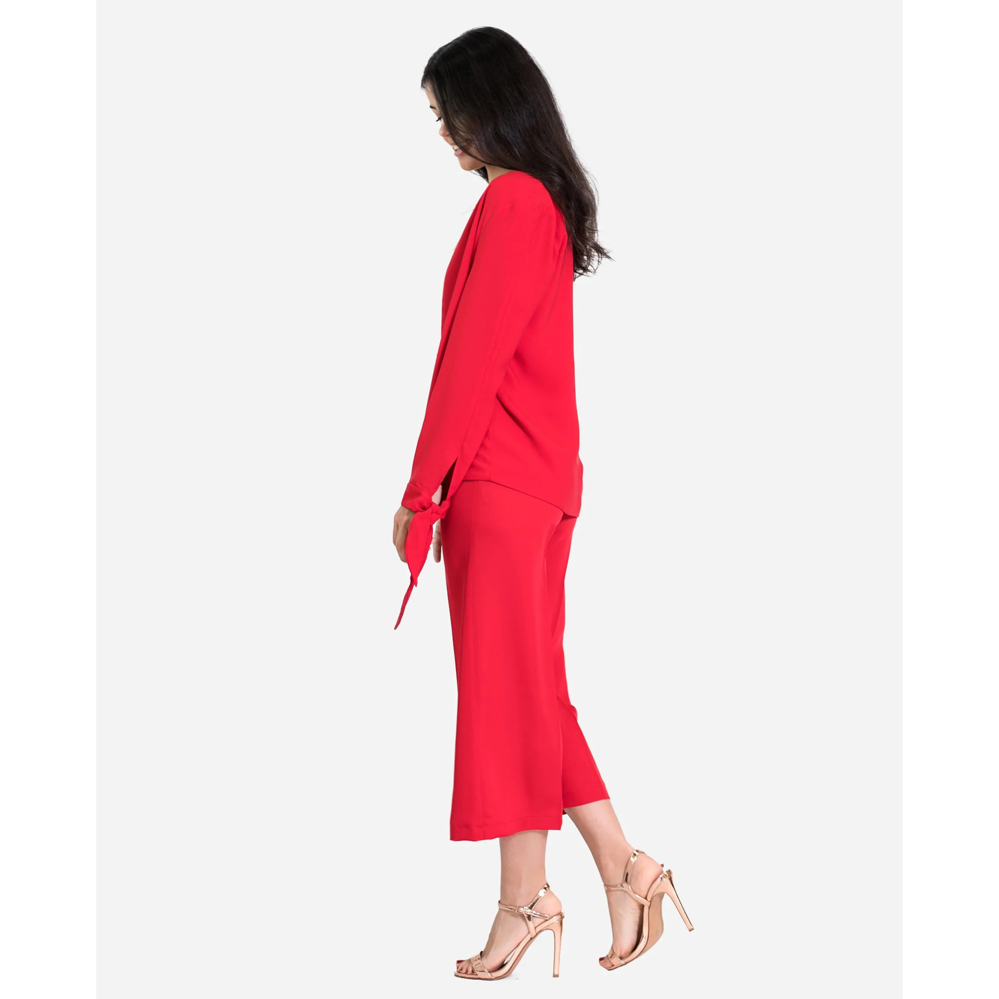 Blazer roja elegante mujer | Chaqueta americana mujer