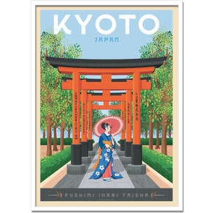 Affiche - Kyoto - Olahoop Travel Posters