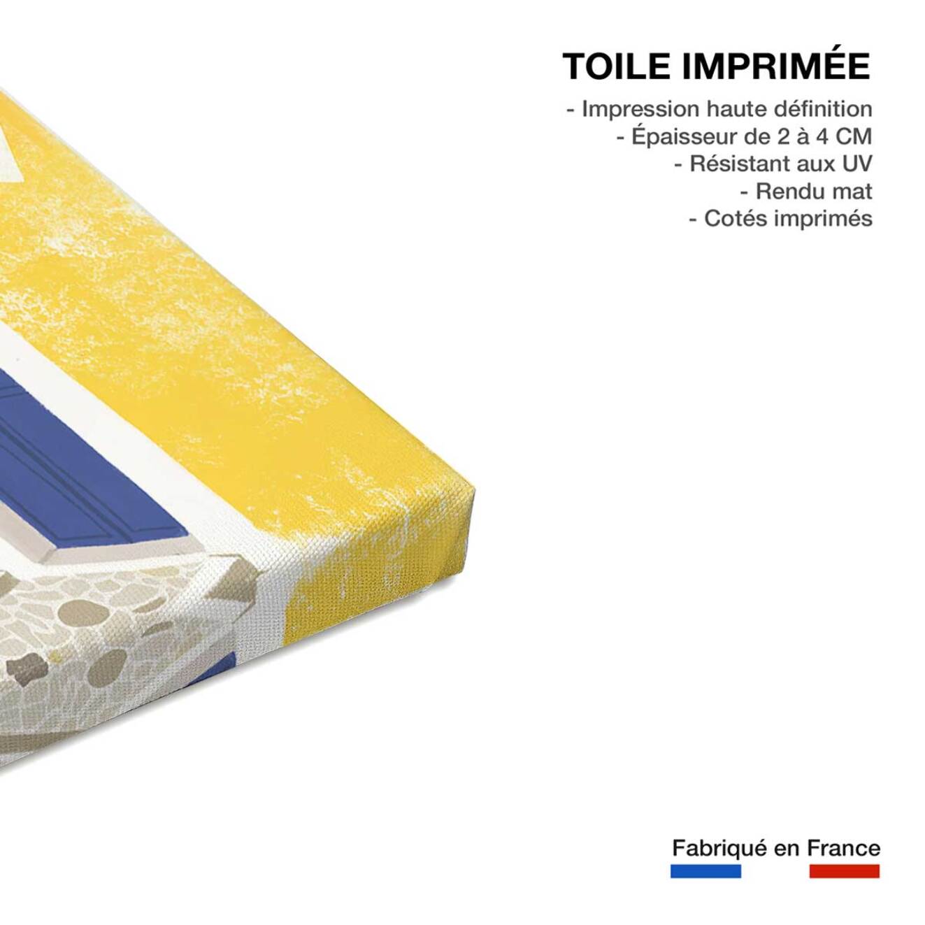 Tableau art linges aux fenetres dans le sud  Toile imprimée