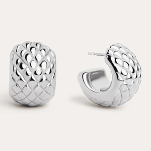 Pendientes Aro Cayman Plata