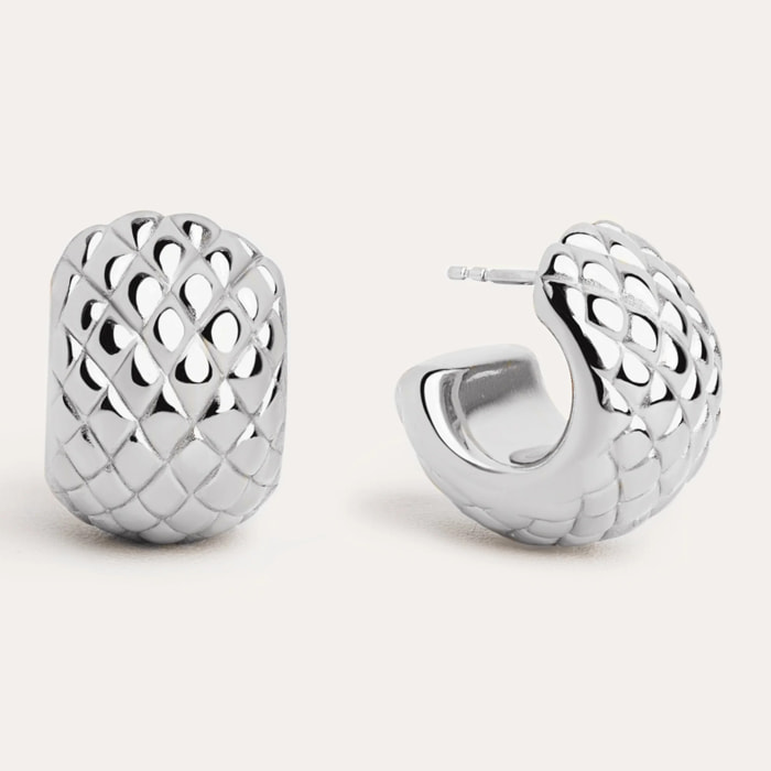 Pendientes Aro Cayman Plata