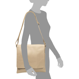 Agnadello Borsa Messenger Donna. Pelle autentica Dollaro.