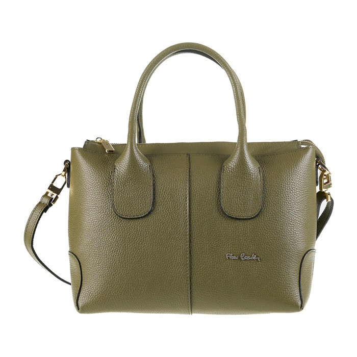 Borsa a mano da donna Made in Italy - Modello Silvana Elite - 100% pelle - 22.0 x 15.0 x 10.0 cm