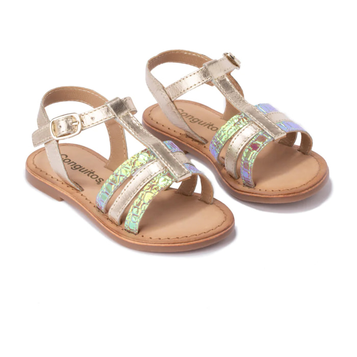 Sandali dorati per ragazze