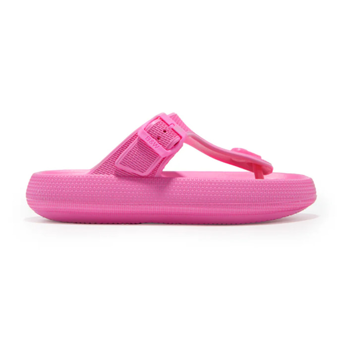 Sandalias Hebilla Fucsia B&W