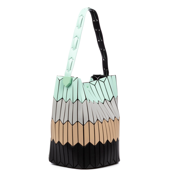 Arroscia bolso de hombro diseño geométrico.