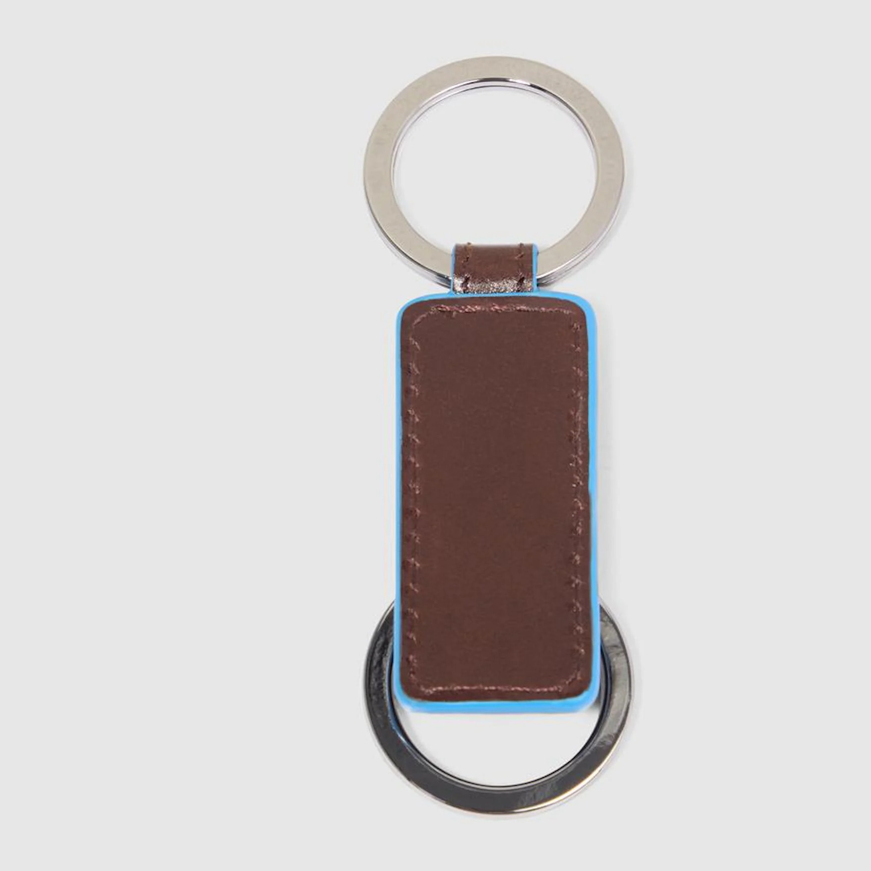 Piquadro Portachiavi in pelle a due anelle