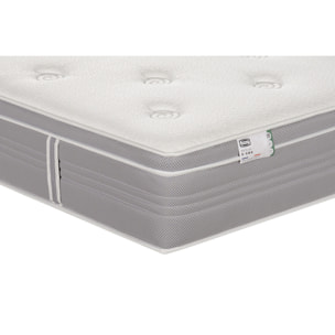 Ensemble L ELEGANT, matelas H30 ressorts ensachés, ferme, sommier