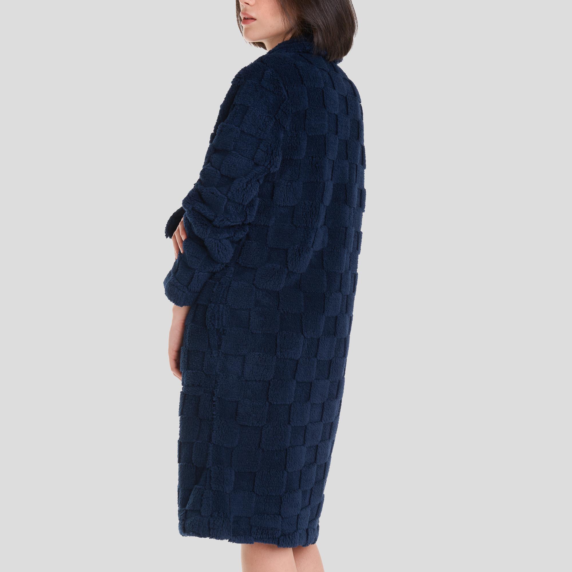 Bata larga de mujer Azul Marino