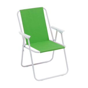 Sedia Camping Spiaggia Pieghevole Con Schienale Modello Miramare