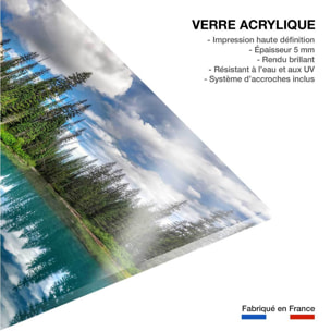 Tableau lac bleu éméraude Tableau plexiglas