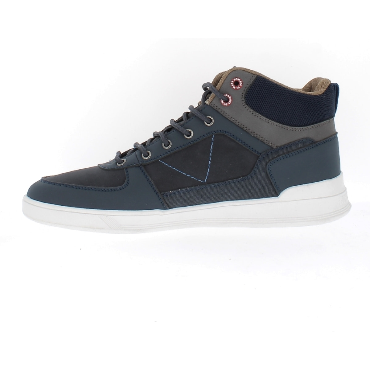 Armata di Mare Scarpe Uomo Sneakers Alte Stringate con Soletta Rimovibile in Memory Foam AMU W23D425 Navy