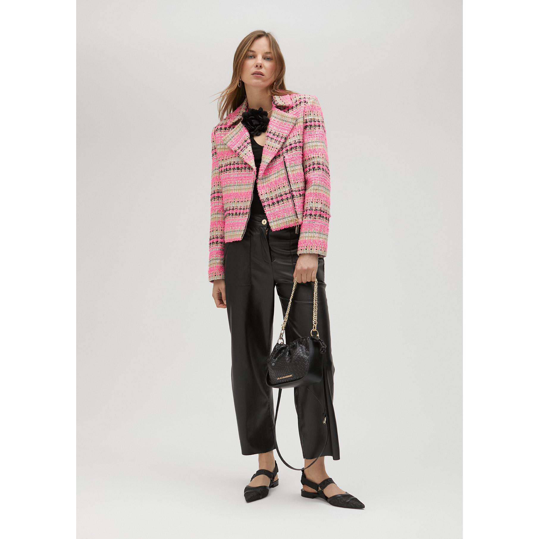 Giacca biker tweed