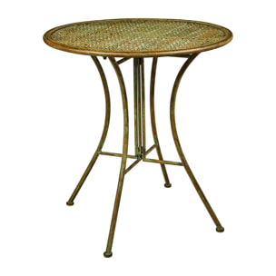 IRON LINE - TAVOLO DA ESTERNO RUSTI - misura 70x70x75