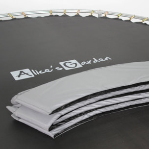 Trampoline rond Ø 490cm gris avec son filet de protection - Jupiter - Trampoline de jardin 490 cm 4m| Qualité PRO. | Normes EU.