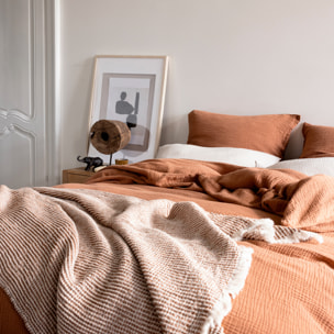 Housse de couette en gaze de coton, SIMPLEMENT GAUFRÉ