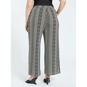 Fiorella Rubino - Pantalones palazzo de punto - Negro