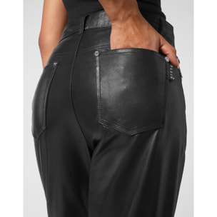 PHILIPP PLEIN Leather Trousers Long