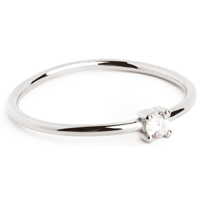 Anillo Single Spark Plata