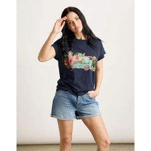 Camiseta Manga Corta Azul Marino - Januri