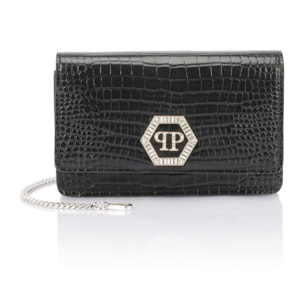 PHILIPP PLEIN Clutch Bag Cocco Hexagon