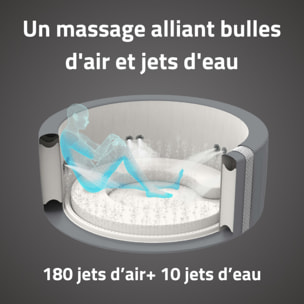 Bestway Spa gonflable rond Lay-Z-Spa Santorini HydroJet Pro 5-7 personnes