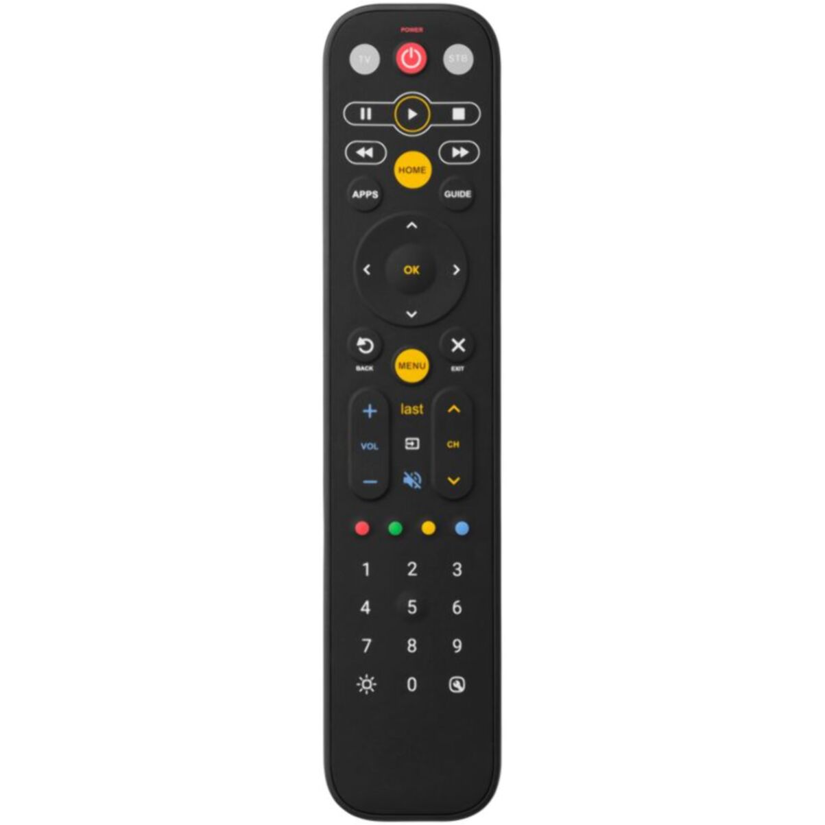 Télécommande universelle ONE FOR ALL Universelle EazyClean 2en1 - Black - Rét