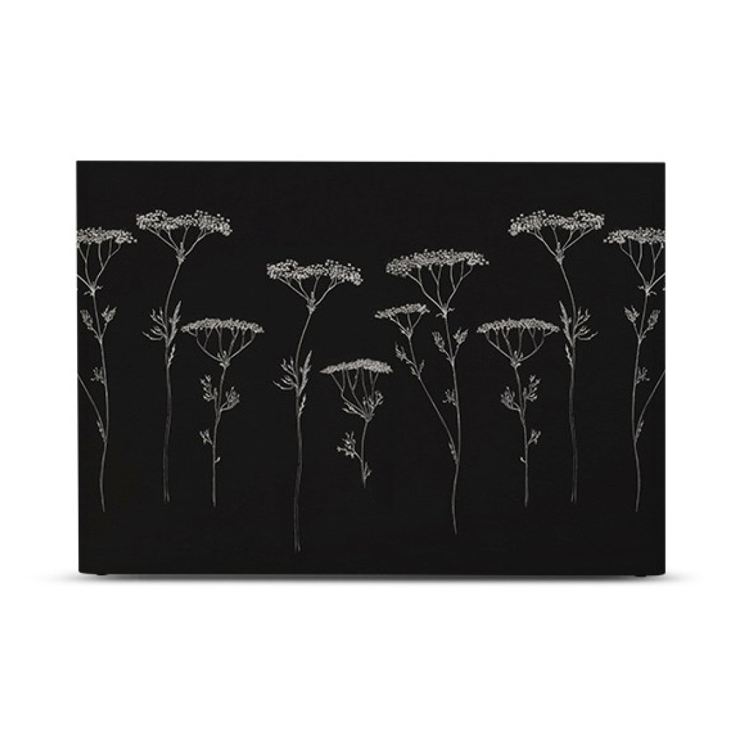 Tête de lit Végétal | Coloris Noir | Largeur au choix