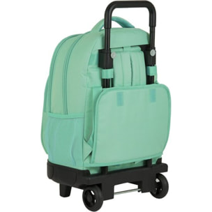 Mochila gde. c/ruedas compact ext. blackfit8 turq