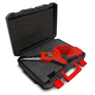 Lazher 20 - Motosega a batteria per potatura Alfa Line, con barra da 5", 2 batterie 4a + caricabatterie