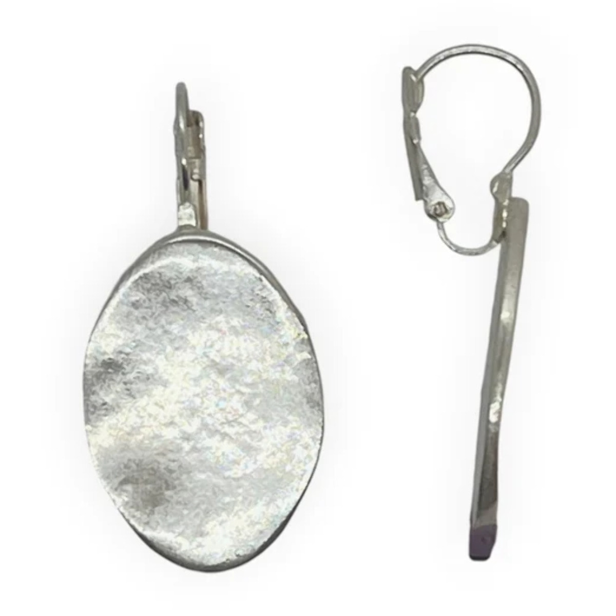 Pendiente Reflejo dormilona en plata 10µ