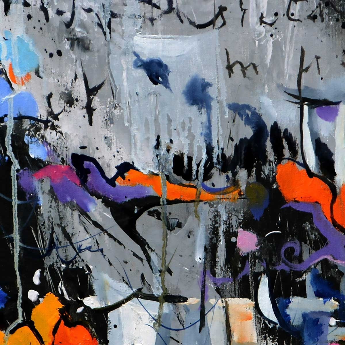 Tableau abstraite city Tableau plexiglas