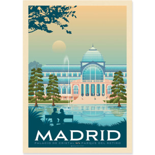 Affiche - Madrid - Olahoop Travel Posters