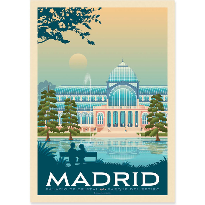 Affiche - Madrid - Olahoop Travel Posters