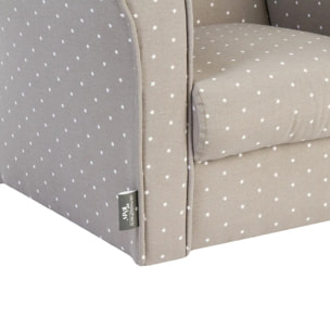 Fauteuil enfant "Classique" gris taupe