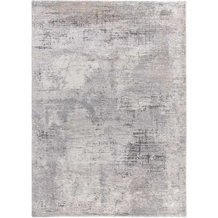 KIVET Alfombra shaggy abstracta en gris, varias medidas disponibles