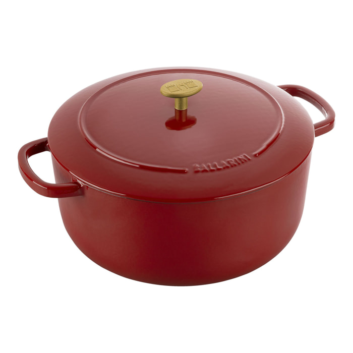 Cocotte en fonte, Rond(e), Rouge, Fonte, 28 cm