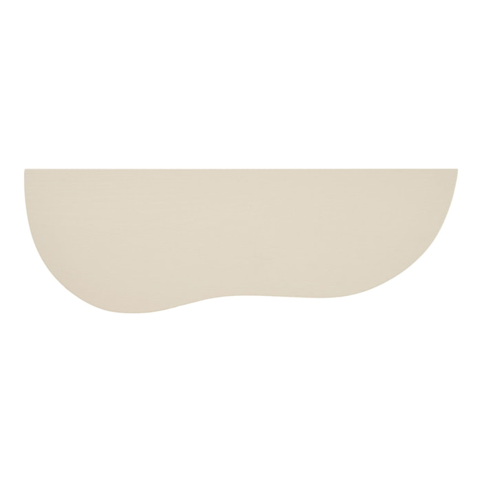 Mensola da parete Botta in MDF beige 57x19x2,5 cm