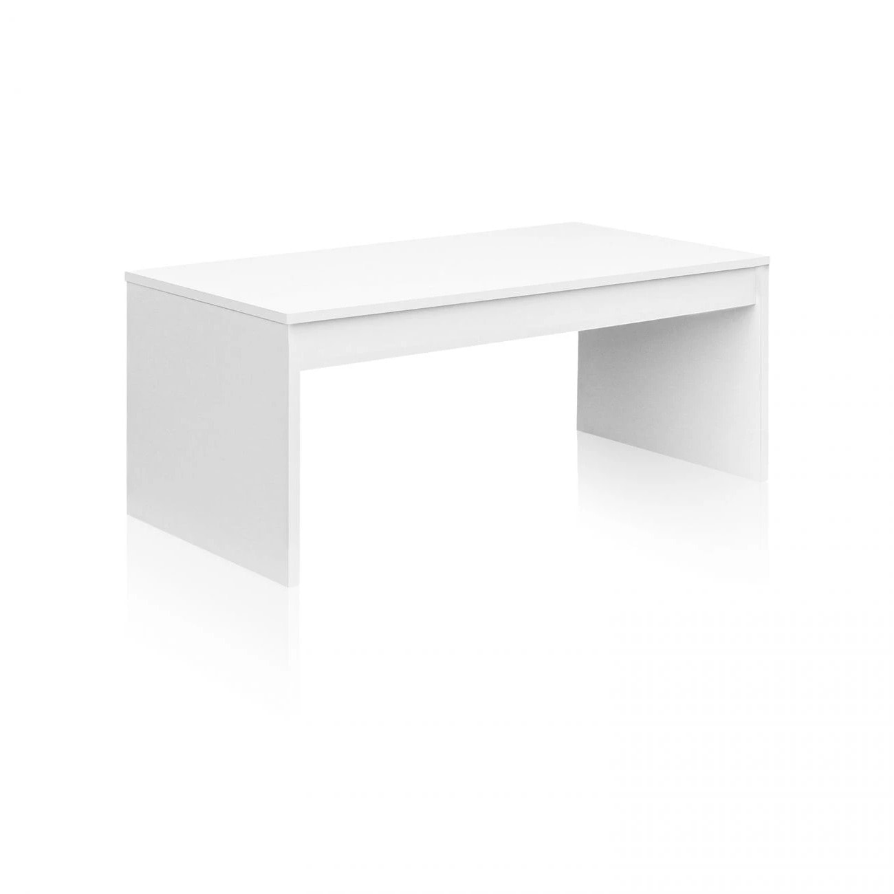 Mesa de centro elevable Evan Blanco Brillo