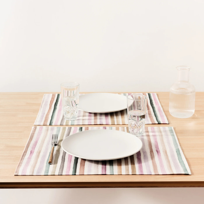 Lot de 2 sets de table Naiara 4-100 50x40 cm