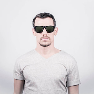 Gafas de sol OCEAN KENEDY - Bambú negro / Polarizada ahumada