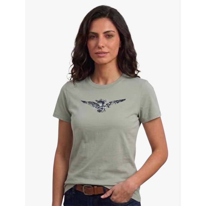 T-shirt Esercito a maniche corte verde donna
