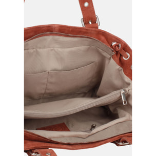 Borsa a mano da donna Made in Italy - Modello Celeste Plus - 100% pelle - 20.0 x 28.5 x 41.0 cm